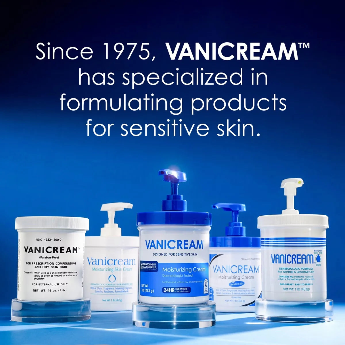 Vanicream Moisturizing Cream for Sensitive Skin - Unscented - 16oz: Hypoallergenic, Paraben-Free, Vegan