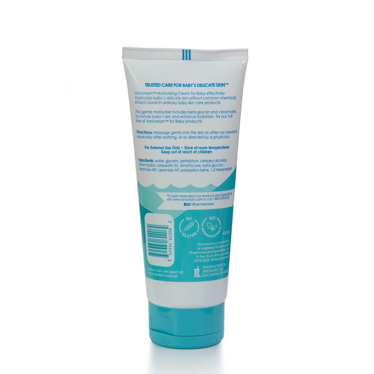 Vanicream Tear-Free Unscented Moisturizing Cream for Baby - 6 fl oz: Hypoallergenic, Paraben-Free, Gluten-Free